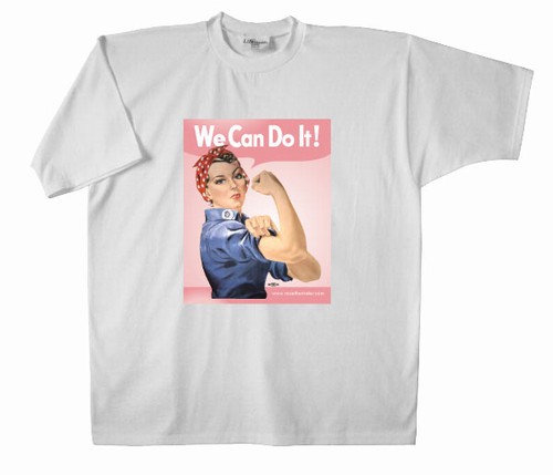 We Can Do It! Pink Rosie the Riveter T-Shirt